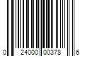 Barcode Image for UPC code 024000003786