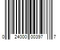 Barcode Image for UPC code 024000003977