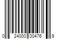 Barcode Image for UPC code 024000004769