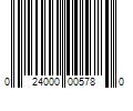 Barcode Image for UPC code 024000005780