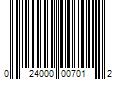 Barcode Image for UPC code 024000007012