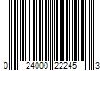 Barcode Image for UPC code 024000222453