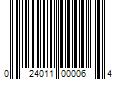 Barcode Image for UPC code 024011000064