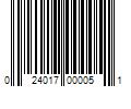 Barcode Image for UPC code 024017000051