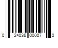 Barcode Image for UPC code 024036000070