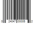 Barcode Image for UPC code 024047000052