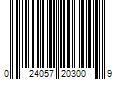 Barcode Image for UPC code 024057203009