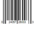 Barcode Image for UPC code 024057260033