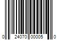 Barcode Image for UPC code 024070000050