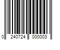 Barcode Image for UPC code 0240724000003