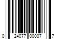 Barcode Image for UPC code 024077000077