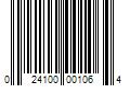 Barcode Image for UPC code 024100001064