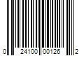 Barcode Image for UPC code 024100001262