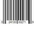 Barcode Image for UPC code 024100002719