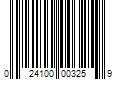 Barcode Image for UPC code 024100003259