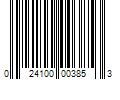 Barcode Image for UPC code 024100003853