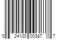 Barcode Image for UPC code 024100003877