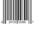 Barcode Image for UPC code 024100003907