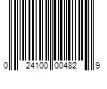 Barcode Image for UPC code 024100004829