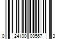 Barcode Image for UPC code 024100005673