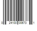 Barcode Image for UPC code 024100006731