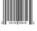 Barcode Image for UPC code 024100008162