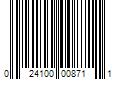 Barcode Image for UPC code 024100008711