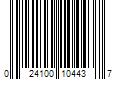 Barcode Image for UPC code 024100104437