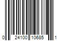 Barcode Image for UPC code 024100106851