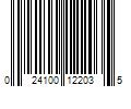 Barcode Image for UPC code 024100122035. Product Name: 