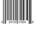 Barcode Image for UPC code 024100315345