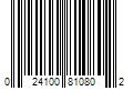 Barcode Image for UPC code 024100810802