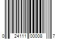 Barcode Image for UPC code 024111000087