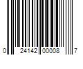 Barcode Image for UPC code 024142000087