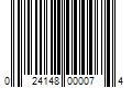 Barcode Image for UPC code 024148000074