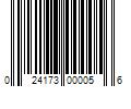 Barcode Image for UPC code 024173000056