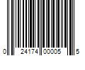 Barcode Image for UPC code 024174000055