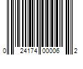 Barcode Image for UPC code 024174000062