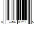 Barcode Image for UPC code 024182002515