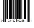 Barcode Image for UPC code 024182002591