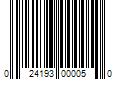 Barcode Image for UPC code 024193000050