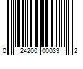 Barcode Image for UPC code 024200000332