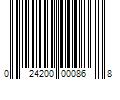 Barcode Image for UPC code 024200000868