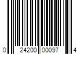 Barcode Image for UPC code 024200000974