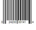 Barcode Image for UPC code 024200001414