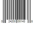 Barcode Image for UPC code 024200001438