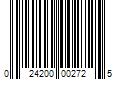 Barcode Image for UPC code 024200002725