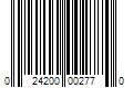 Barcode Image for UPC code 024200002770