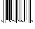 Barcode Image for UPC code 024200003425