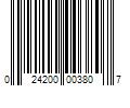 Barcode Image for UPC code 024200003807